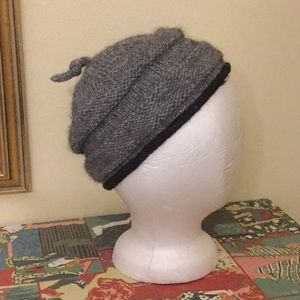 Hand Knit Beanie with Toggle